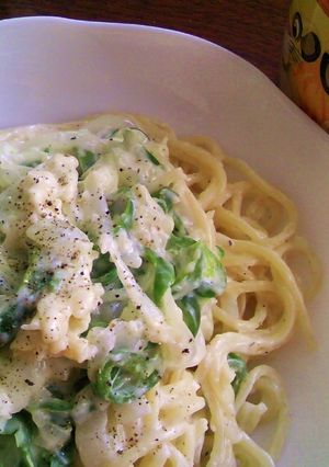 【簡単】ピーマンと玉ねぎのクリームパスタ-レシピのメイン写真