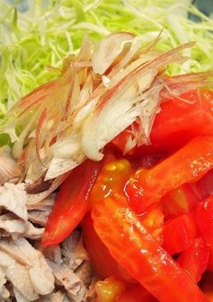 キャベツとトマトの中華風サラダ-レシピのメイン写真