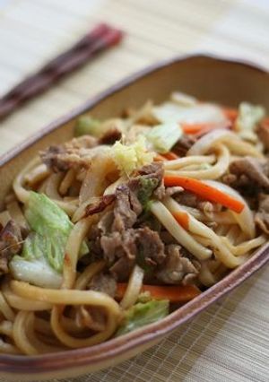 サッパリ＆スパイシー！生姜焼きうどん-レシピのメイン写真