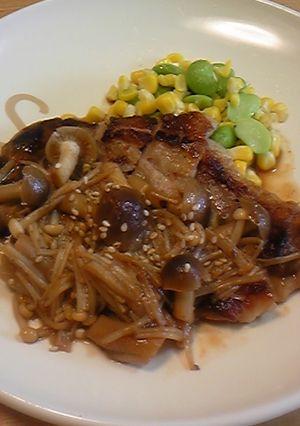 豚肉ソテー☆きのこのさっぱりソース-レシピのメイン写真