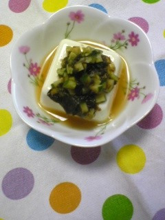 キュウリとトロロのさっぱり冷や奴-レシピのメイン写真