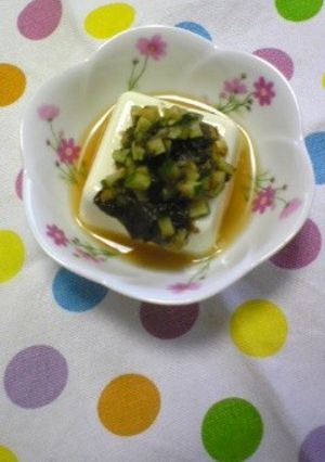 キュウリとトロロのさっぱり冷や奴-レシピのメイン写真