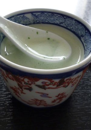 冷たい♪モロヘイヤの豆乳スープ-レシピのメイン写真