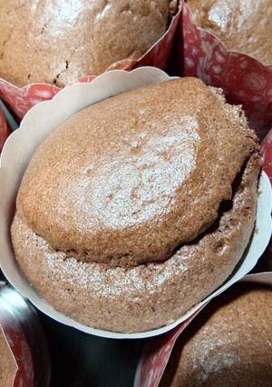 簡単！♬濃厚ココアカップシフォンケーキ♬-レシピのメイン写真