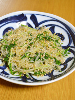 中華風★水菜と糸こんの生姜酒蒸し-レシピのメイン写真