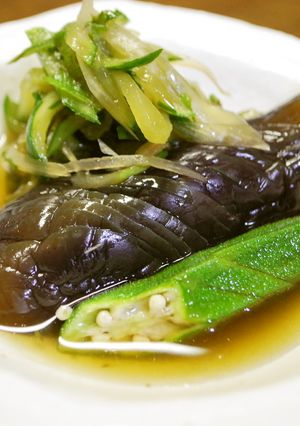 なすとオクラのお浸し☆山形「だし」風-レシピのメイン写真