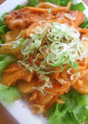とり肉もどき☆車麩のチリソース風炒め-レシピのメイン写真
