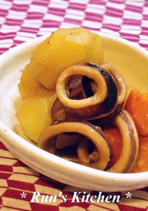 イカとじゃがいものほっこり甘辛煮♪-レシピのメイン写真