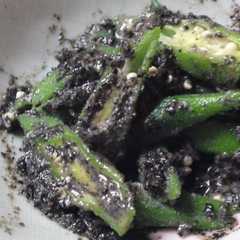 รูปของ ネバ旨い!オクラの味噌ごま和え