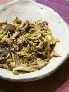 メタボ解消!舞茸きくらげ卵炒め-レシピのメイン写真