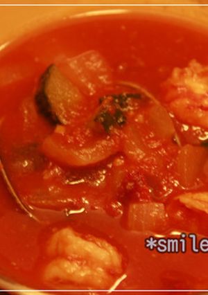 冷たい！魚介とトマトのスープ-レシピのメイン写真