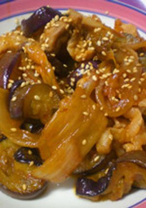 焼肉のたれで簡単絶品♪夏野菜豚キムチ-レシピのメイン写真