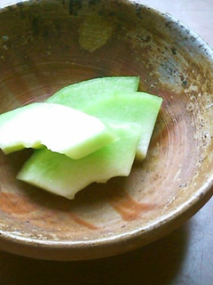 不味いメロンで漬けもの-レシピのメイン写真