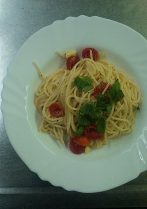トマトとバジルの冷製パスタ♪-レシピのメイン写真
