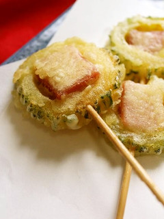 ゴーヤとスパムで。沖縄串天-レシピのメイン写真