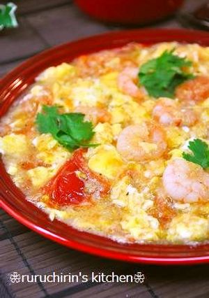 ✿エビ玉トマトの中華炒め✿-レシピのメイン写真