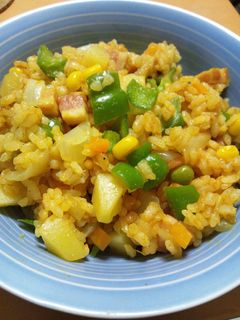 炊飯器で簡単♪炊きカレーピラフ-レシピのメイン写真