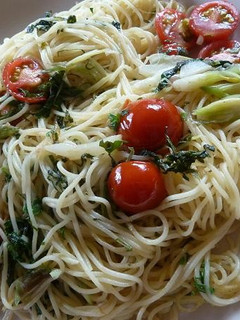 ミョウガと大葉でレモン塩パスタ~♪-レシピのメイン写真