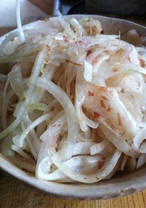 オニオンスライスほんだしおかか(^-^)-レシピのメイン写真