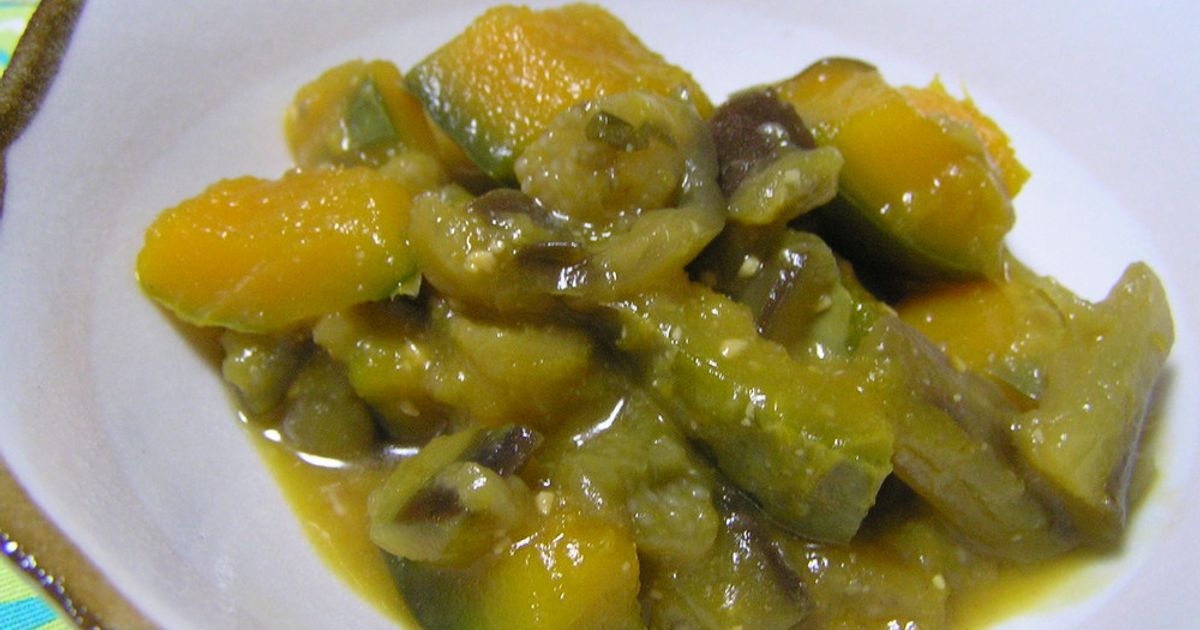 お婆ちゃんの味♫かぼちゃとナスの味噌煮込 by くまやっこ