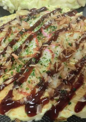 超シーフードお好み焼き-レシピのメイン写真
