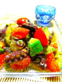 焼肉のたれで☆タコとアボカドの簡単冷製-レシピのメイン写真
