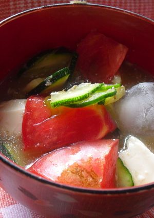 手軽に作ろう！ツナと夏野菜の冷汁風-レシピのメイン写真