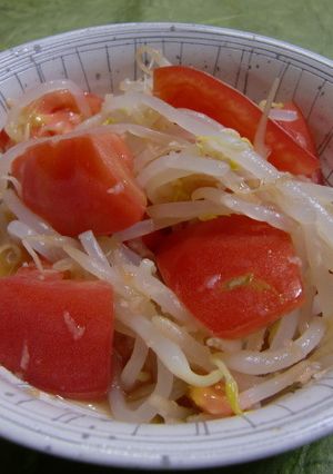 夏に！もやしとトマトのハチミツ風味酢の物-レシピのメイン写真