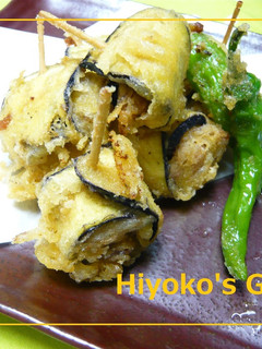 豚肉と茄子のまきまきカレー串天-レシピのメイン写真