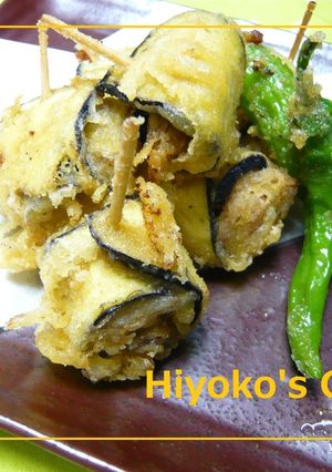 豚肉と茄子のまきまきカレー串天-レシピのメイン写真