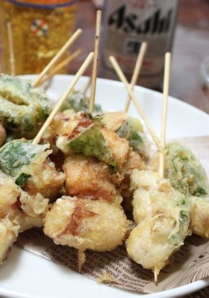 日清天ぷら粉｢揚げ上手」で串揚げ３種-レシピのメイン写真