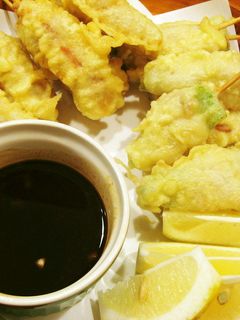 肉巻き野菜串天に☆ウスターソースソース?-レシピのメイン写真