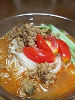 ピリ辛冷やし坦々そうめん-レシピのメイン写真