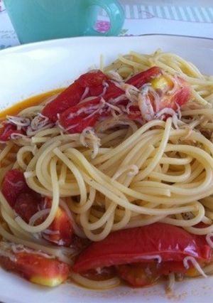 トマトとしらすのパスタ-レシピのメイン写真