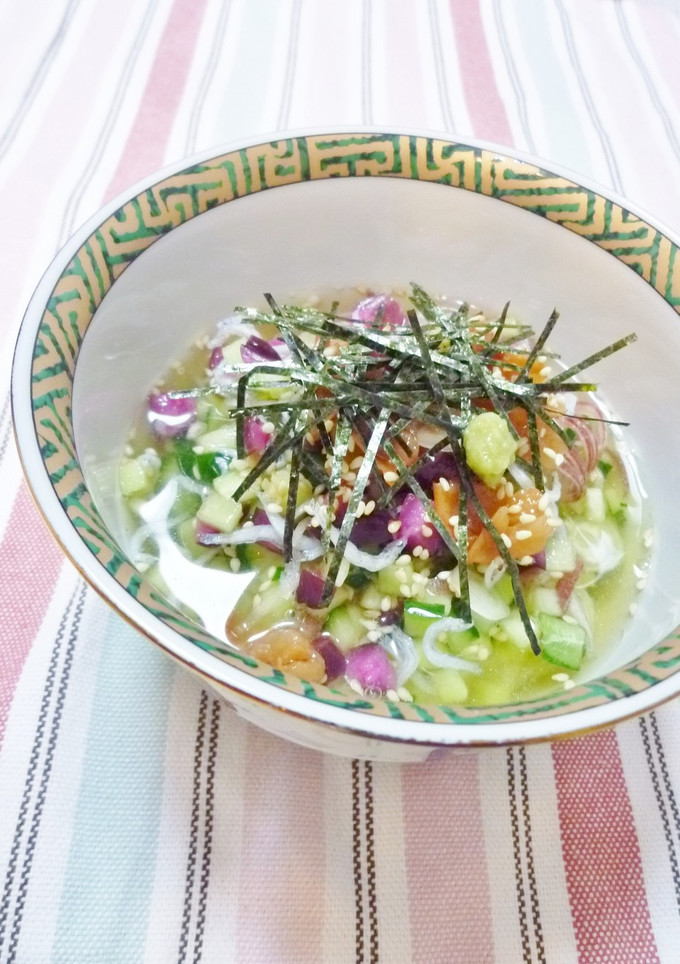 夏に♫ほんだしで冷やし茶漬け-レシピのメイン写真