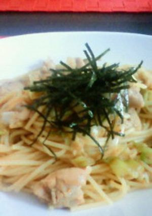 鶏肉と長ネギの柚子胡椒パスタ-レシピのメイン写真