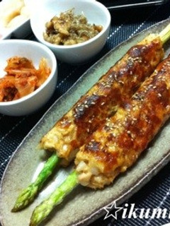 アスパラガスの鶏つくね-レシピのメイン写真