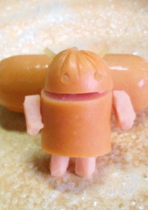 食用ドロイド君☆ウインナーの飾り切り-レシピのメイン写真