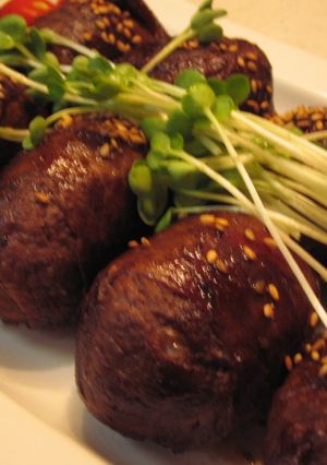 ♪焼肉のたれで肉巻きおにぎり♪-レシピのメイン写真