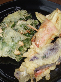 茹で鶏しそ巻天ぷら&茄子のベーコン天ぷら-レシピのメイン写真