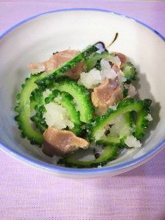 ゴーヤと砂肝のみぞれ和え-レシピのメイン写真