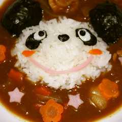 パンダがうちにやってきたカレー♪-レシピのメイン写真