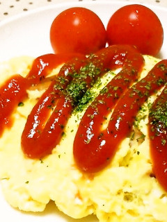 レンジで★ウインナー入りオムレツ-レシピのメイン写真