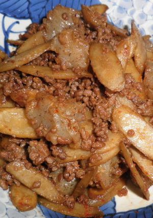 ☆ごぼうとひき肉の炒り煮☆-レシピのメイン写真