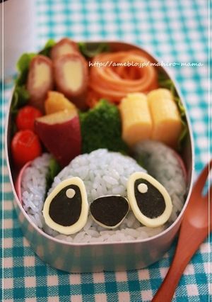キャラ弁☆デコふり空色deスティッチ♪-レシピのメイン写真