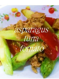 アスパラのトマト炒め-レシピのメイン写真