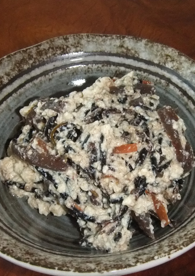 ひじきの煮物で簡単白和え-レシピのメイン写真