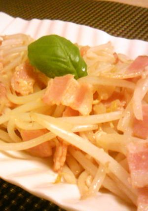 ベーコンともやしのぺぺロンチーズ♪-レシピのメイン写真