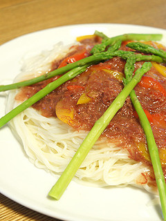 10分完成!コンビーフのあんかけそうめん-レシピのメイン写真