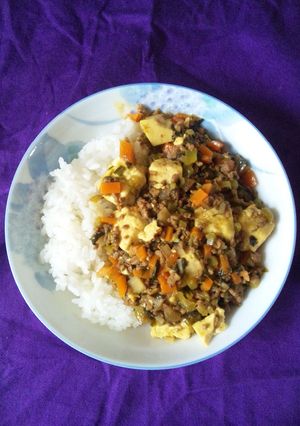 カレー麻婆豆腐ライス-レシピのメイン写真